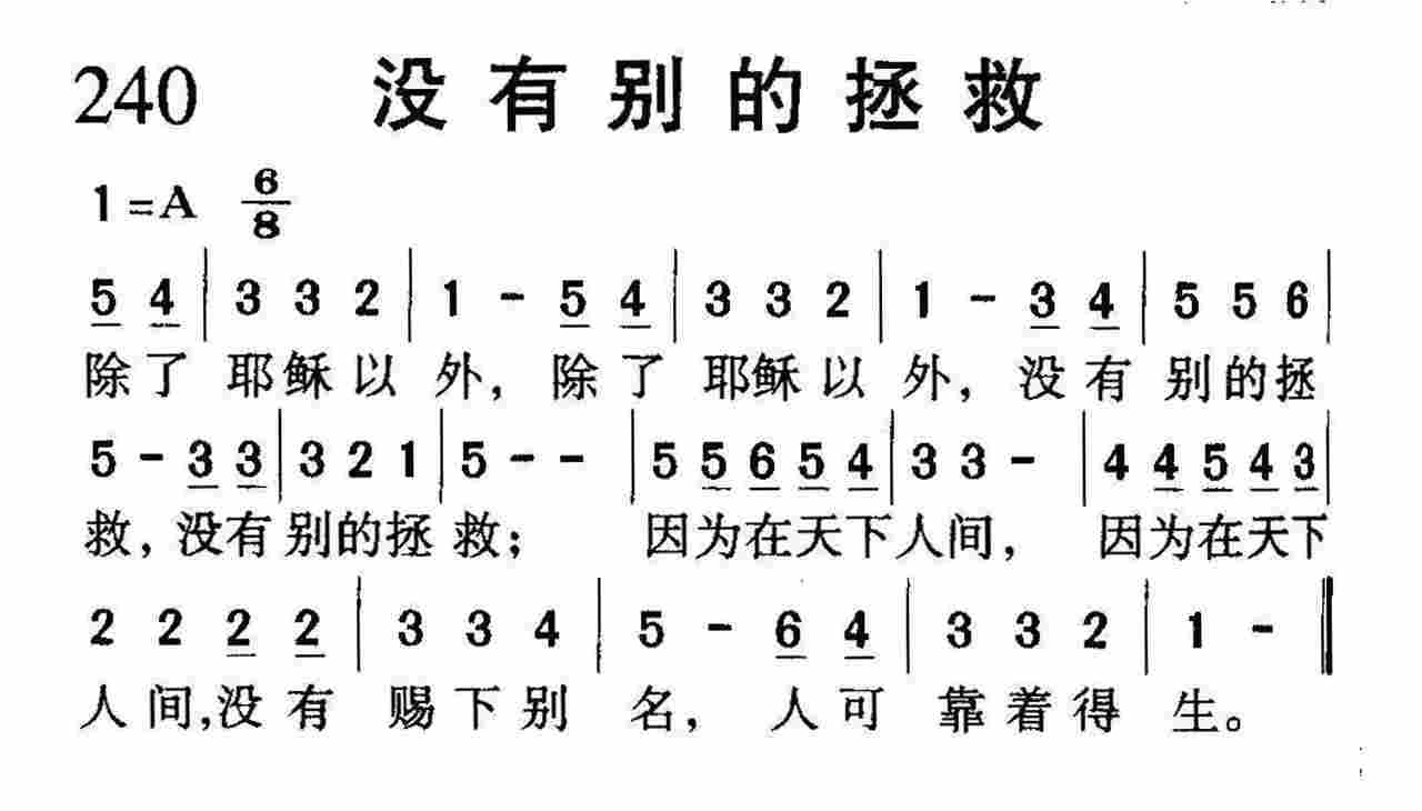 没有别的拯救 第 1 页