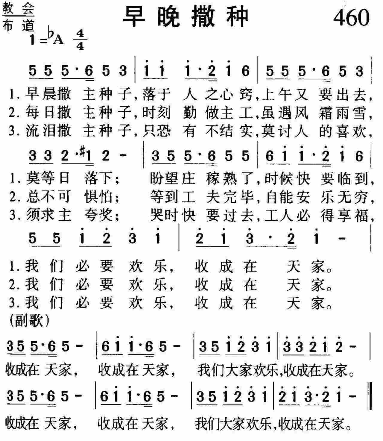 早晚撒种 第 1 页